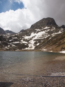 The lake in the mountains